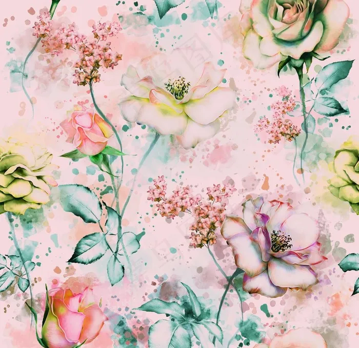 扎染  花  设计   图案图片