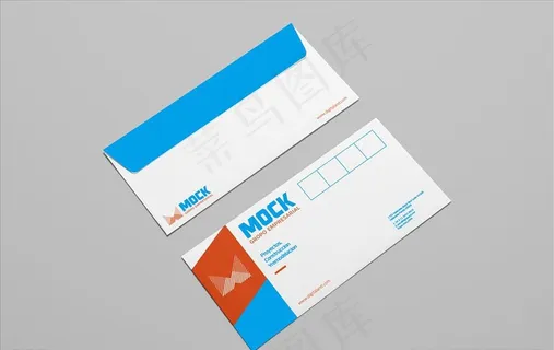 创意信封样机图片