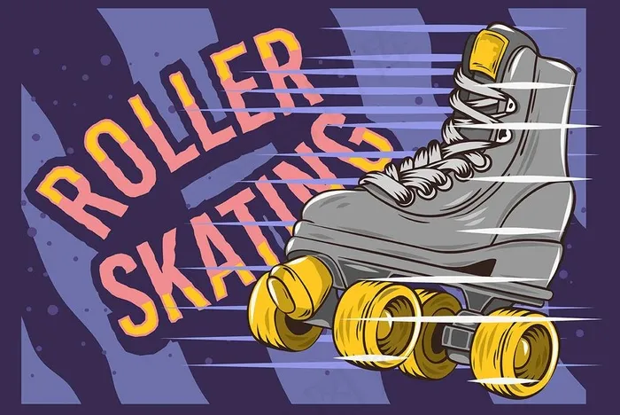轮滑海报图图片eps,ai矢量模版下载