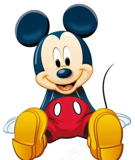 坐在地上的米奇图片 坐在地上的米奇图片