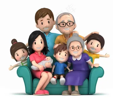 儿童节全家福图片