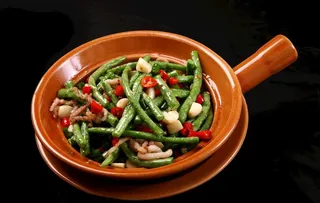 肉炒豇豆角图片