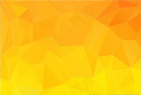 桔黄色菱形多边形几何背景图片
