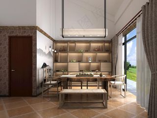 茶室中式设计图片