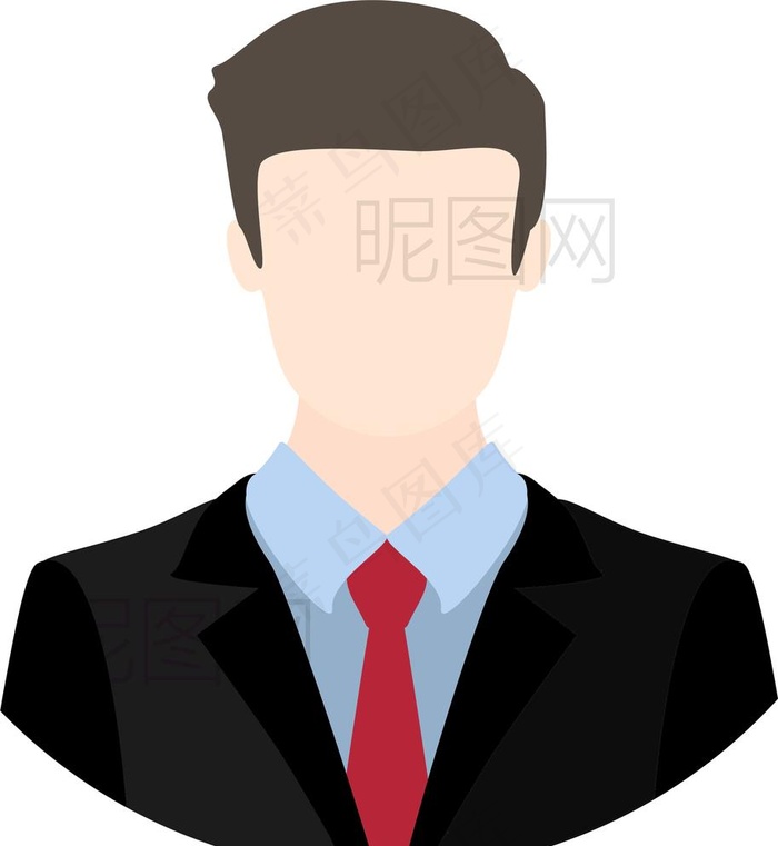 商务人士图片ai矢量模版下载