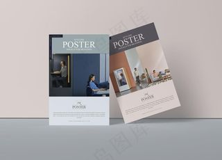 时尚海报样机图片