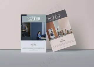 时尚海报样机图片