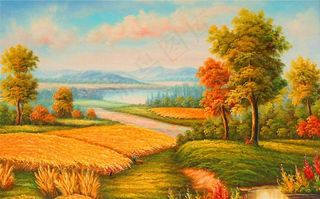 风景油画图片