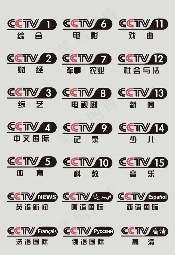 CCTV央视图片cdr矢量模版下载