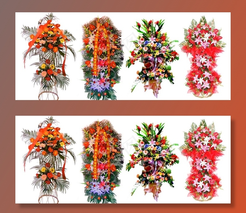 花篮图片(5906X2592(DPI:250))psd模版下载