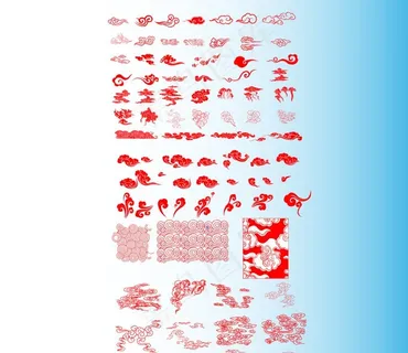 古典云纹矢量素材图片