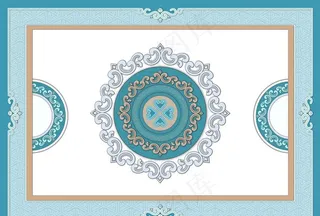 中式吊顶背景墙图片