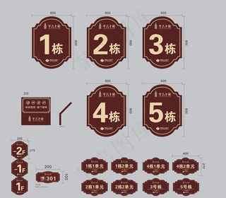 房地产小区标识牌图片