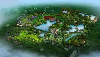 农业园鸟瞰图图片