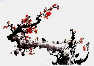 写意梅花图片