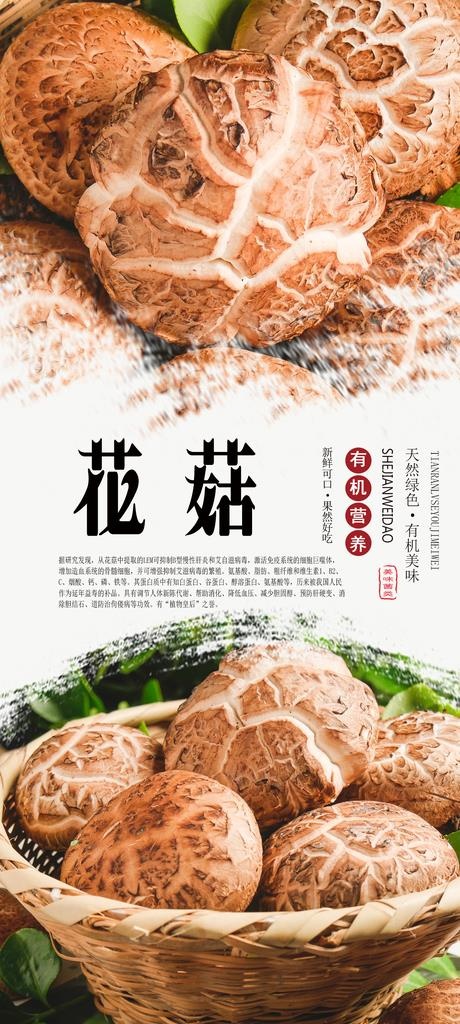 花菇海报图片(1575X3281(DPI:200))psd模版下载