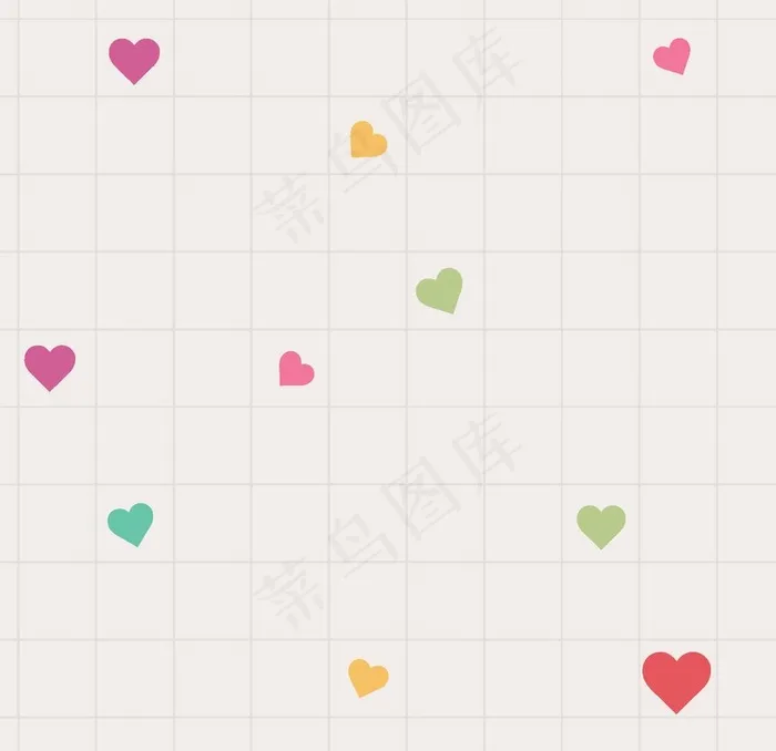 无缝爱心底纹图片eps,ai矢量模版下载