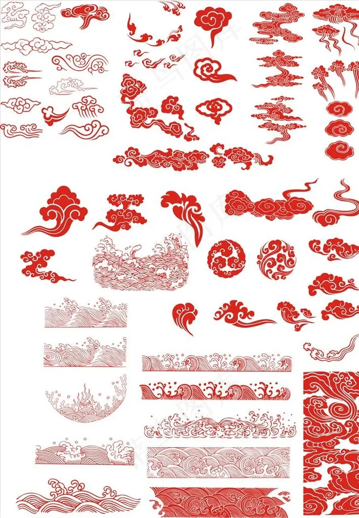 云纹图片cdr矢量模版下载