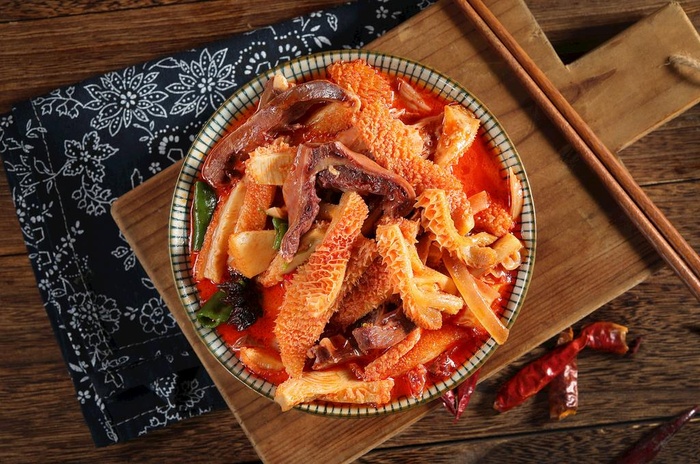 香辣牛杂图片