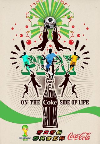 世界杯可口可乐海报图片