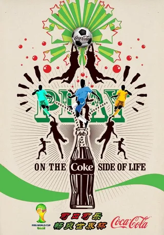 世界杯可口可乐海报图片