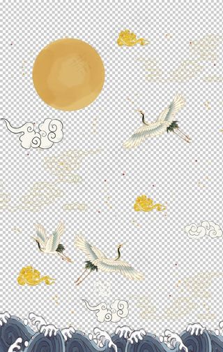 国潮风祥云背景图片