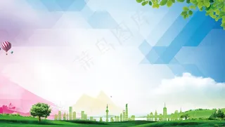 社区展板背景图片