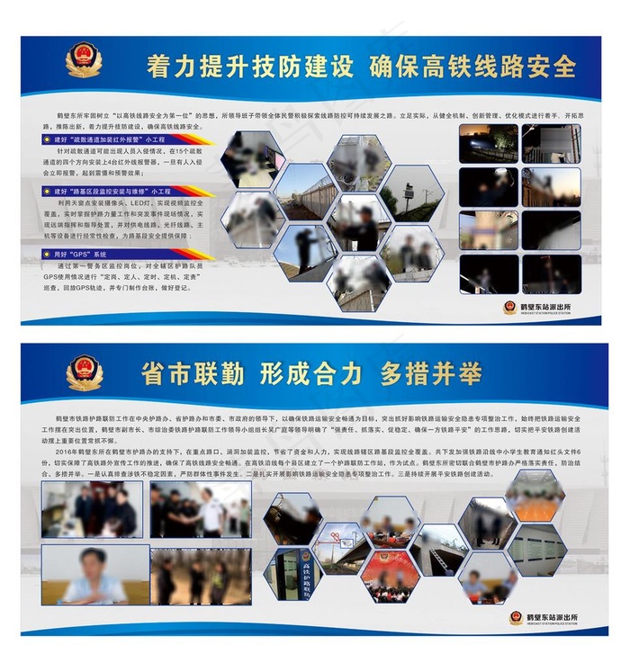 高铁站派出所展板图片