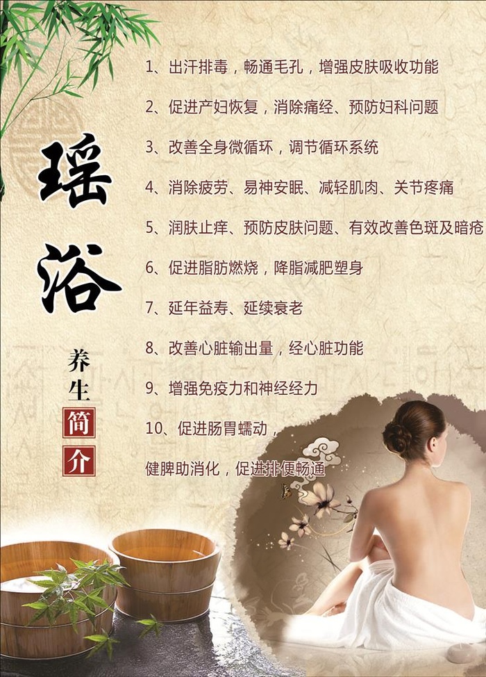 瑶浴养生图片(600X800)cdr矢量模版下载