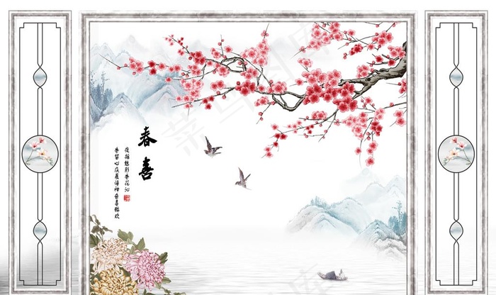鸟语花香图片