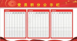 党建积分公示栏图片