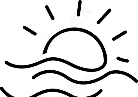 logo 简易 太阳 图标图片