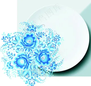 青花瓷盘子图片