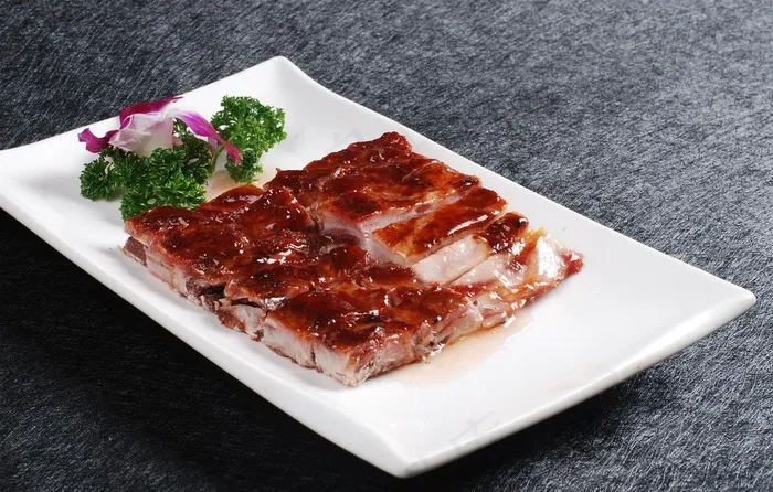 烧蜜汁靓排骨图片