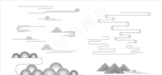 中式线条集合图片