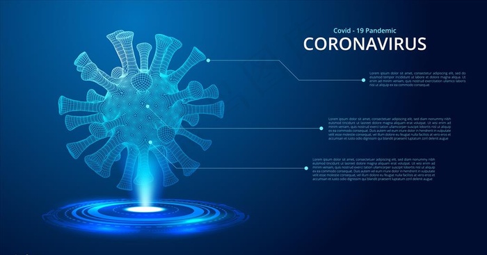 新型冠状病毒图片ai矢量模版下载