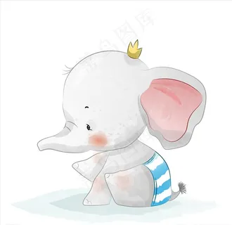 卡通大象图片
