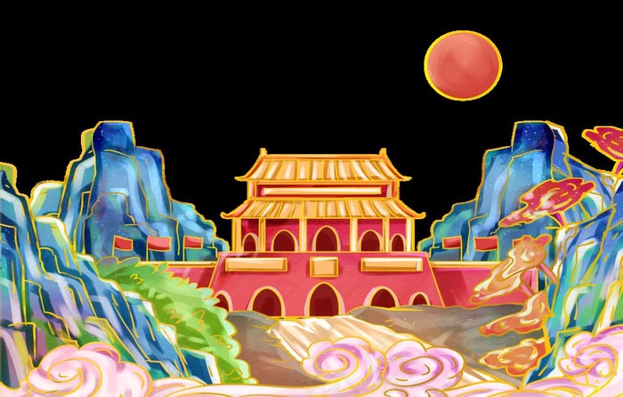 国庆图片(4493X3000(DPI:300))psd模版下载