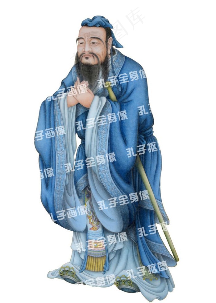 孔子图片psd模版下载