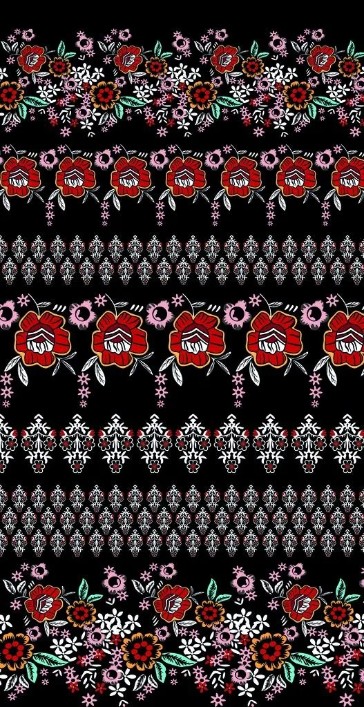 手绘花  女装 数码 印花图片