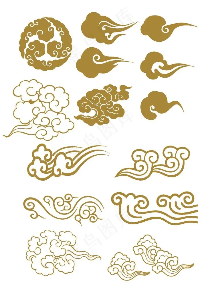 祥云图片ai矢量模版下载