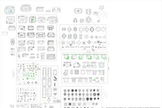 CAD平面 图库图片