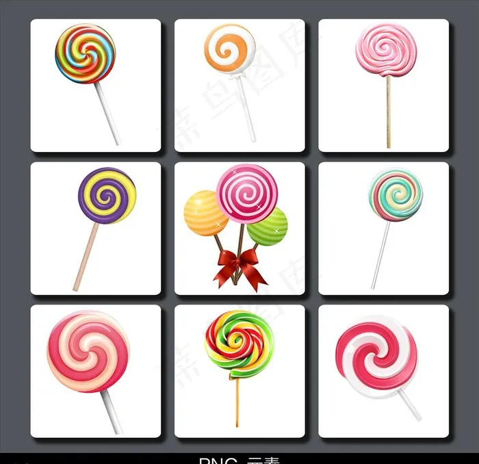 棒棒糖免抠元素图片psd模版下载