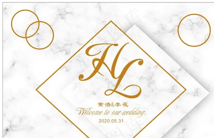大理石婚礼图片cdr矢量模版下载