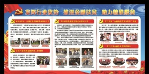 金融  精准扶贫展板图片