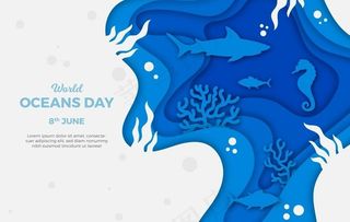 世界海洋日图片