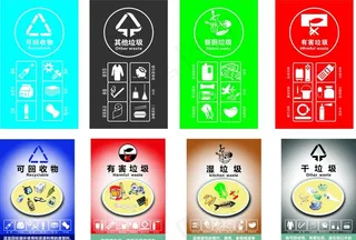 垃圾分类 干拉圾 湿垃圾图片
