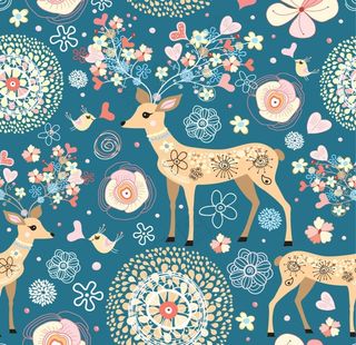 鹿矢量底纹图片