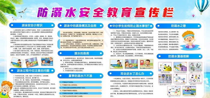 防溺水安全教育图片