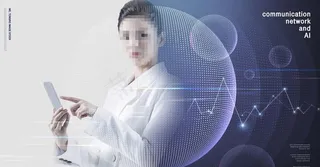 现代白领女性海报图片